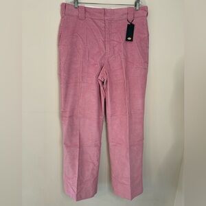 Dickies pink corduroy chino straight leg pants size 14R